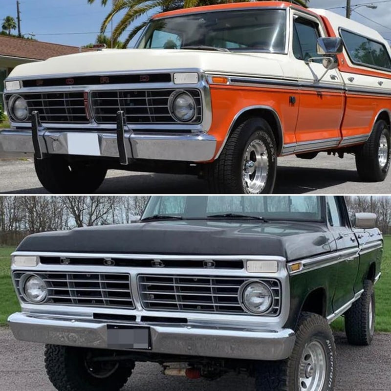 Tonsya For 1974 1975 1976 1977 Ford F-100 F100 Front Bumper Signal Side Marker housing Clear Lens D5TZ13200A 906-55-22-04 - Image 4